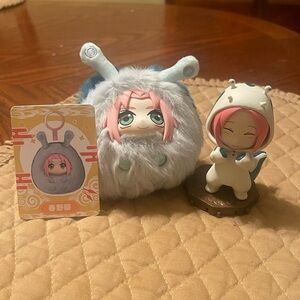 Sakura Anime Bundle | Figure & Plush Keychain